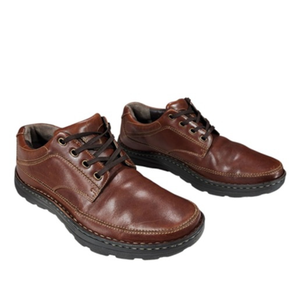 Drew Toledo II Shoes Mens Size 12‎ Brown Leather Comfort Walking Casual Lace Up